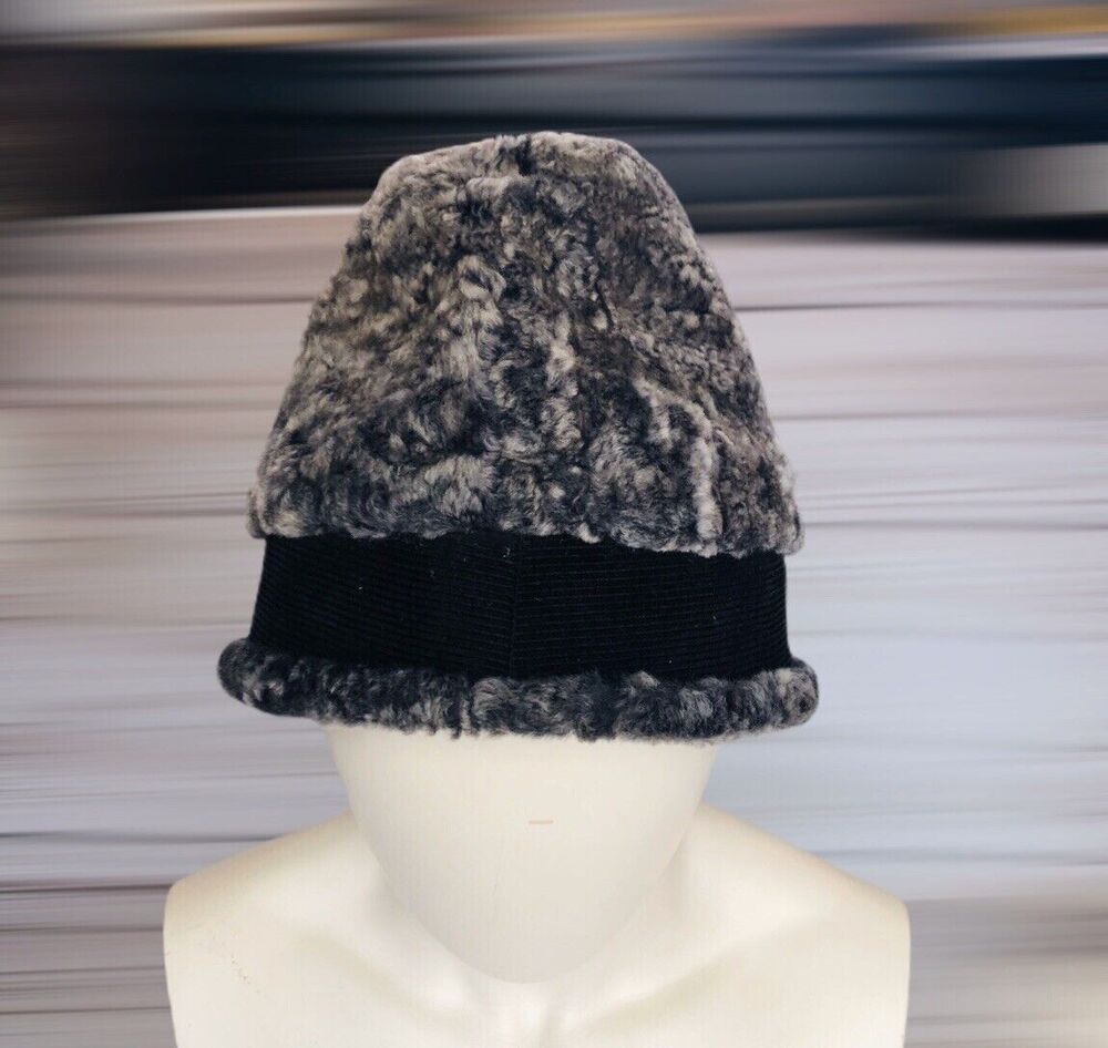 Wein Salzburg Astrakhan Style Wool Hat Collins Winter Bucket Made In Sweden
